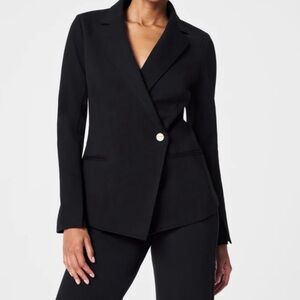 Spanx Classic Black Perfect Asym Tailored Blazer